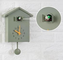 Wall Clocks Modern Bird Cuckoo Quartz Clock Home Living Room Horologe Timer Office Decoration Gifts Hanging Watch6782959