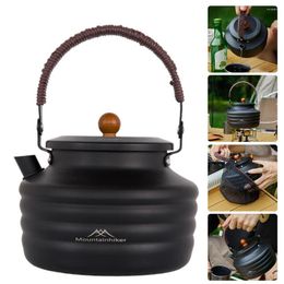 Water Bottles 1.4L Ultralight Coffee Kettle With Handle Portable Whistling For Outdoor Travel Camping Cooking