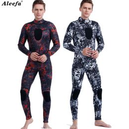 Swimwear Mens Spearfishing Wetsuit 3mm Camouflage Neoprene Onepiece Diving Suit for Scuba FreeDiving Jumpsuit Cold Water Swimsuit