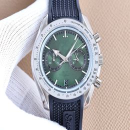 Man Wristwatches Chronograph VK Movement Diameter 43 5mm Convex Pot Cover Glass Wide Arrow Pointer Watch264D