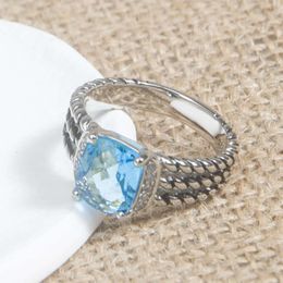 David Yurma Jewelry designer rings for women Davids Ring Fashion 10 8mm Button Thread Ring finger halo ring
