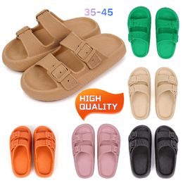 Slippers Womans Mens Sandals Sliders Summers Flat Shoes Beach Lady Letter Slipper big size GAI homes white pink green grey unisex black