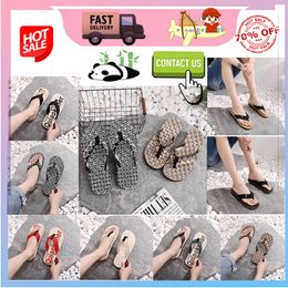 Designer Casual Platform slippers summer sliders men women rainbow slides sandals pink blue grey memory sandals soft thick cushion slipper cloud slide indoor GAI