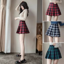 skirt Mini High Waist Pleated Skirts Plaid Sweet Women Harajuku Aline Sailor Autumn Chic Skirts for Women Clothes