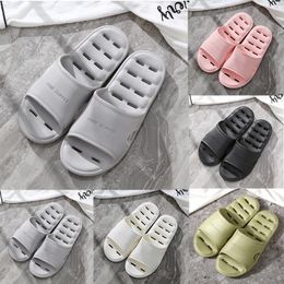 Slippers for men women Solid color hots low soft black whites Pale Greens Multi walking mens womens shoes trainers GAI