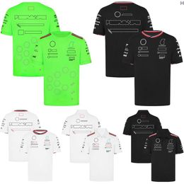 Mens T-Shirts 2024 F1 Takım Yarışı T-Shirt Formül Sürücü Polo Gömlek Yeni Araba Hayranları Günlük Forma Üstleri Yaz Giyim MDU4