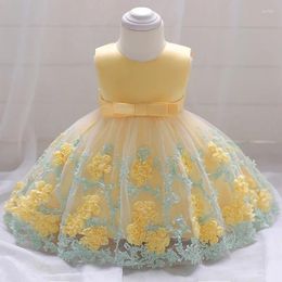 Girl Dresses Baby Girls Summer Dress Toddler 1st Birthday Wedding Costume Infant Flower Princess Party Born Christening Gown