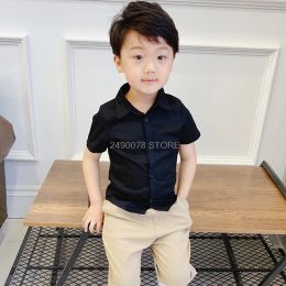 Dresses Boys Summer Shirt Hawaii beach Short sleeve Shirt School Boys Dress Shirt Children Baby Blouse Kids boys birthday Formal Shirts