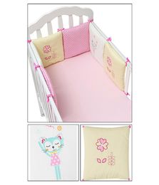 6PcsLot Baby Bed Bumper in the Crib Cot Bumper Baby Bed Protector Crib Bumper Newborns Toddler Bed Bedding Set2100426