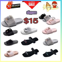 Designer Casual Platform slippers summer sliders men women rainbow slides sandals pink blue grey memory sandals soft thick cushion cloud indoor GAI