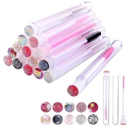 Makeup Brushes 50Pcs Mascara Wands With Tube Empty Spoolie Lash Brush Disposable Tool1971848