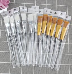 Facial Mask Brush Kit Makeup Brushes Face Skin Care Masks Applicator Cosmetics Home DIY Tools Clear Handle 155cm8146724