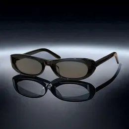 A029 Acetato rettangolo nero occhiali da sole da sole da sole da sole da sole Designer Fashion Designer Vintage Occhiali da sole femminili strani
