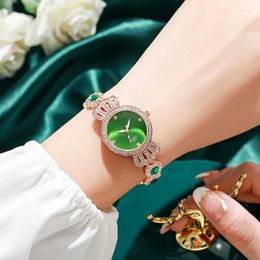 Armbanduhren WOKAI Hohe Qualität Mode Lässig Frauen Luxus Quarz Armband Uhr Mädchen Student Retro Sport Uhr