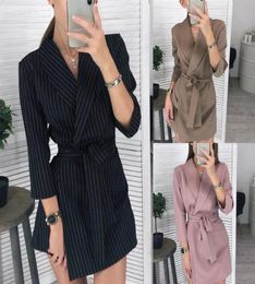 Women039s Turndown Peplum Dress Suit Formal Office Business Work Business Party Bodycon OnePiece Short Dress Jacket 4 Colors 89741611