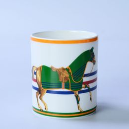 Fashion Bone China Mug Printed Logo Creative Gift Office Home Morning Tea Cups