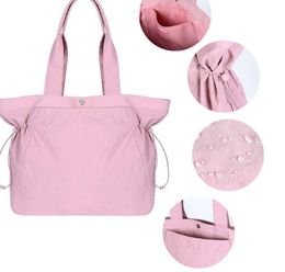 Top quality lululemens belt Bag Side Cinch nylon Shopping bags Designers clutch Waterproof handbag Hobo Womens weekend bag Shoulder cross body large tote 8833ess