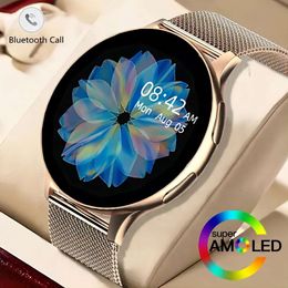 2023 Smart Round Smartwatch Bluetooth Call Men Women Fiess Tracker Bracelet Custom Watch Face Watches for Android IOS