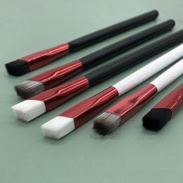 Makeup Brushes Bevel Eyebrow Brush Copper Tube Square Sweep A Moulding Mist Powder Nose Shadow