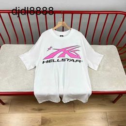 Mens Hell Star T-shirts Fashion Women Tees Luxurys Designers Hellstar Pink Tee Men Casual Short Sleeve Street Designer Top Warmth t Shirt KK08