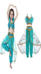 Children039s clothing new set kids costumes Aladdin magic lamp jasmine cosplay princess dress party imitation 3347000