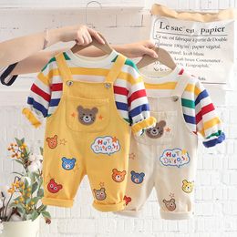Baby clothing Sets Spring set Toddler Outfits Boy Tracksuit Cute winter T shirt And Pants 2pcs Sport Suit Fashion Kids Girls Clothes G5ae#