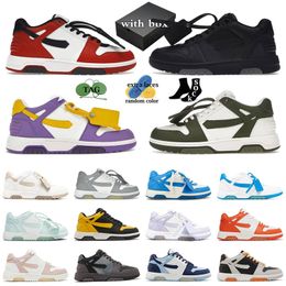 Designer Shoes Out of Office Low Flat Casual Sneakers Top OOO Off Black Men Women White Pink Lilac White Mid Platform Trainers whiteshoes Runners Jogging Walking