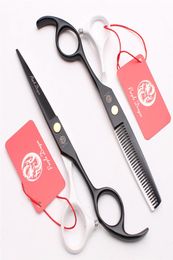 55quot 16cm Japan Titanium Pueple Dragon Brand Haircut Set Barber Makas Hairdressing Scissors Polishing Hair Professional Hair 9122878