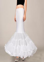 Whole Soft Mermaid Crinoline Petticoat Size White Bridal Slip Scalable Ruffle Wedding Accessories In Stock9111464