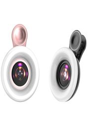 Flash Heads LED Phone Lens Selfie Ring Light Mobile Fill HD Macro Dimmable Lamp Beauty Ringlight8569989