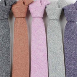 TAGER WILEN Brand Fashion Wool Ties Brand Popular Solid Necktie Cravats For Men Suits Tie For Wedding Business Men's Wool Tie225Q