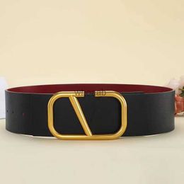 Belts Black Red Designer Reversible Big V Real Cowhide Berserk Cintura Lusso Uomo Woman Letter Belts 240305