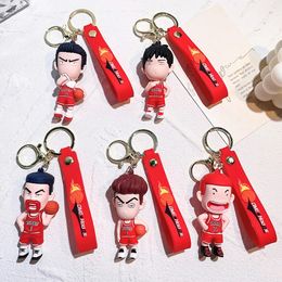 PVC Doll Keychain Japanese Anime Dunk Master Couples Car Bags Pendants Jewelry Stores Gift