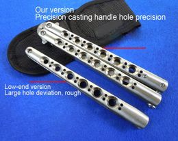 Theone BM42 Balisong Trainer Free-swinging Knife 440 blade For BM40 BM41 BM42s BM43 BM46 BM47 BM49 Tactical EDC Tools