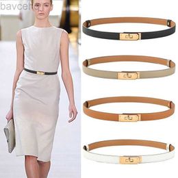 Belts thin black gold buckle Luxurys adjustable lady belt Gift Genuine Leather dress elastic designer belts man white Width 1.8cm fashion Belt 240307