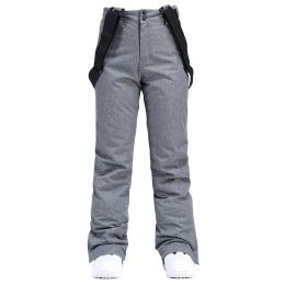 Poles New Outdoor 35 Degree Snow Pants Plus Size Elastic Waist Men Trousers Winter Skating Pants Skiing Outdoor Ski Pants for Women