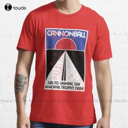 T-shirt Cannonball Run (Distressed) TShirt Women'S Shirts Custom Aldult Teen Unisex Digital Printing Tee Shirt Xs5Xl Classic Tshirt