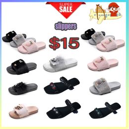 Designer Casual Platform -collision headband Slides Slippers Men Woman wear resistant anti soft soles sandals Flat Summer Beach Slipper Size 36-41