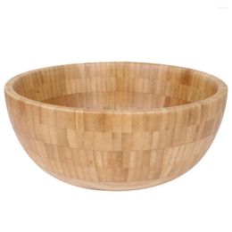 Bowls Bamboo Salad Bowl Noodle Decor Fruits For Restaurant Rice Round Household Soup Delicate Ramen Container