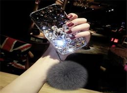 Bling Crystal Diamond Fox Fur Ball Pendant Case Cover For Iphone 1112 Pro Max XS Max XR X 8 7 6S Plus Samsung Galaxy Note 910 S82273054