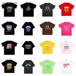 Summer Spider Tshirt Tees Fashion Mens Womens Designers Sp5der T Shirts Long Sleeve Tops Cotton Tshirts Clothing Polos Short Sleeve High Quality 6522