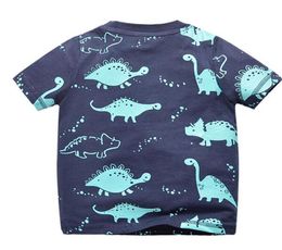 NEW ARRIVAL Boys Kids 100Cotton Short Sleeve cartoon dinosaur print T shirt boys causal summer t shirt Ship2314184