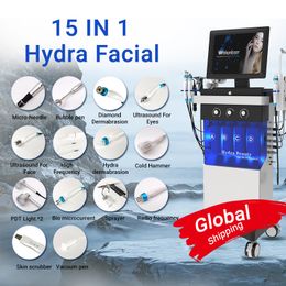 Hydra facial Machine Hydro Dermabrasion Facial Peeling Ultrasonic Skin Scrubber Jet Aqua Facial Hydra For Spa Salon Clinic CE