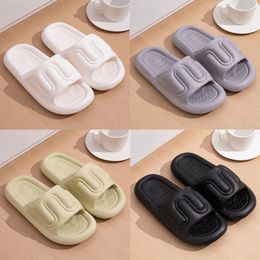 Slippers for men women Solid color hots low soft black whites Light Brown Multi walking mens womens shoes trainers GAI