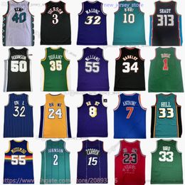 Dennis Rodman Jersey Classic Retro Basketball Allen Iverson Charles Barkley Alonzo Mourning Larry Johnson Bird Kevin Garnett Mike Bibby Carmelo Anthony Bryant