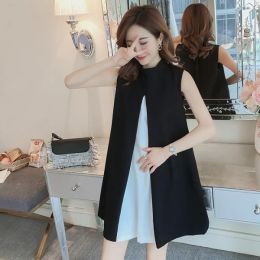 Dresses 18135# Maternity Clothes Summer Cotton Slimming Loose Stylish A Line Dress Pregnant Women Mom Dress