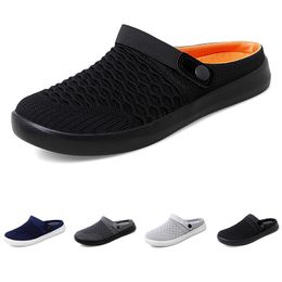 Slippers for Men Women Solid Colour Hots Low Soft Black White Clear Multi Walkings Mens Womens Shoes Trainers GAI sport