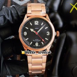41mm Ranger Watches M79910-0001 79910 Black Dial Asian 2813 Automatic Mens Watch Full Rose Gold Steel Bracelet Hello Watch HWTD 8 262n