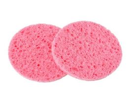 Natural Wood Fiber Face Wash Cleansing Sponge Beauty Makeup Tools Accessories Round Watermelon Red 70cm Dia3480916