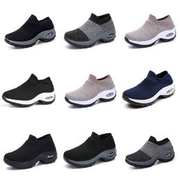 Women Running shoes Men GAI triple white black grey platform Shoes sport dark Mesh breathable sneaker Five
